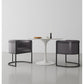 Manhattan Comfort Bali Pebble & Black Faux Leather Dining Chair