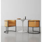 Manhattan Comfort Bali Saddle & Black Faux Leather Dining Chair