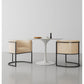 Manhattan Comfort Bali Tan & Black Faux Leather Dining Chair