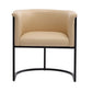 Manhattan Comfort Bali Tan & Black Faux Leather Dining Chair