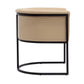Manhattan Comfort Bali Tan & Black Faux Leather Dining Chair