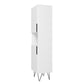Manhattan Comfort Beekman 18" Narrow Bookcase Cabinet With 5 Shelves In White