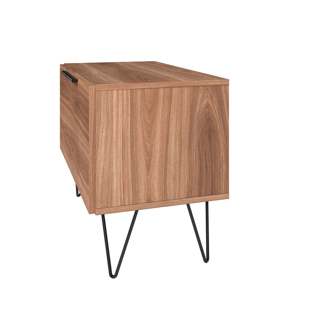 Manhattan Comfort Beekman 35" Accent Cabinet With 2 Shelves In Brown