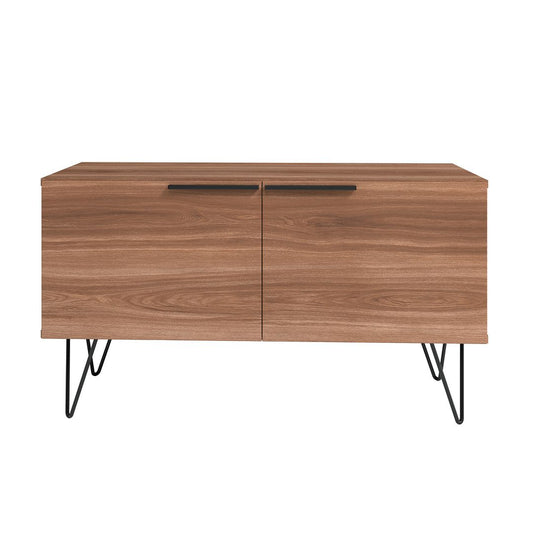 Manhattan Comfort Beekman 35" Accent Cabinet With 2 Shelves In Brown