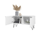 Manhattan Comfort Beekman 35" Accent Cabinet With 2 Shelves In White