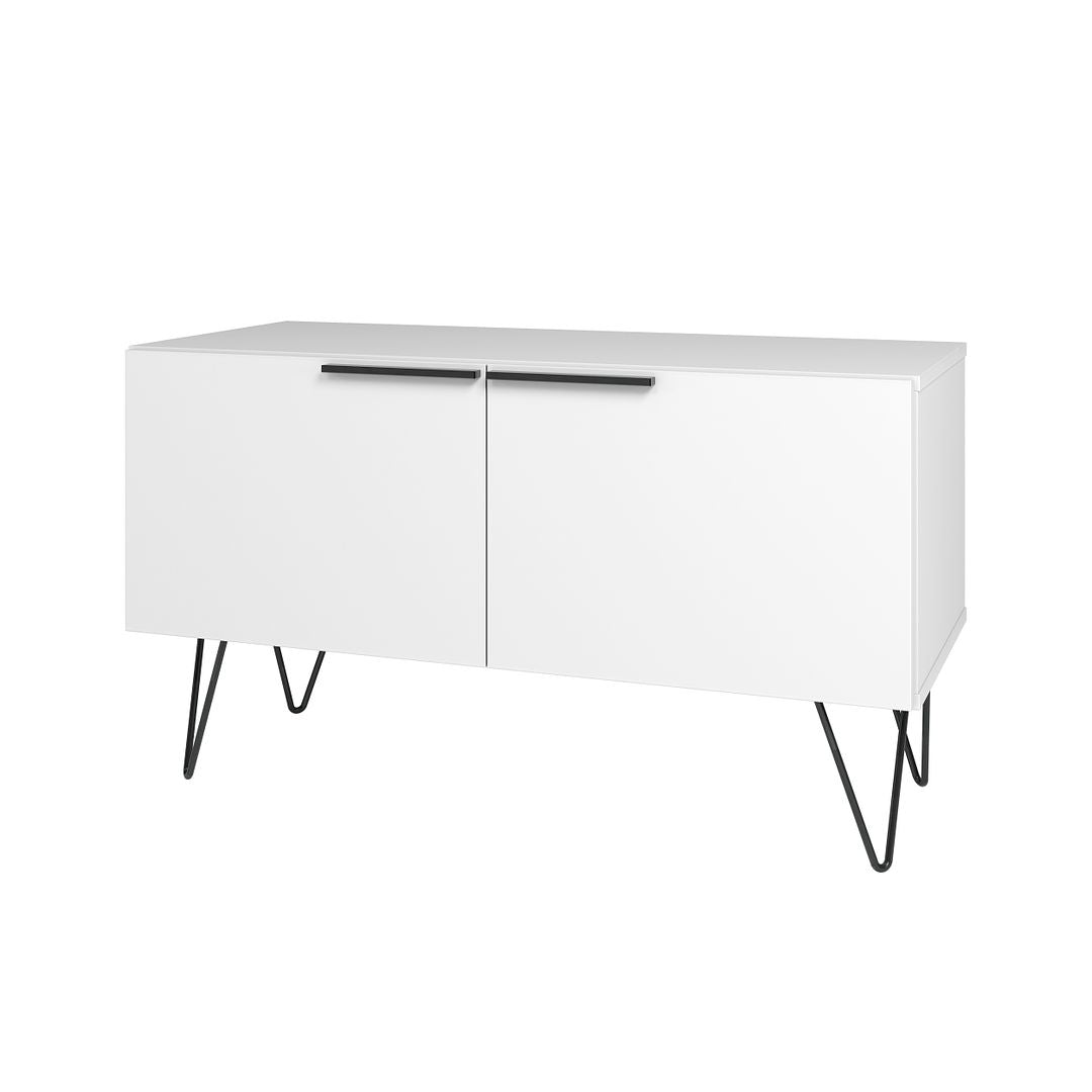 Manhattan Comfort Beekman 35" Accent Cabinet With 2 Shelves In White