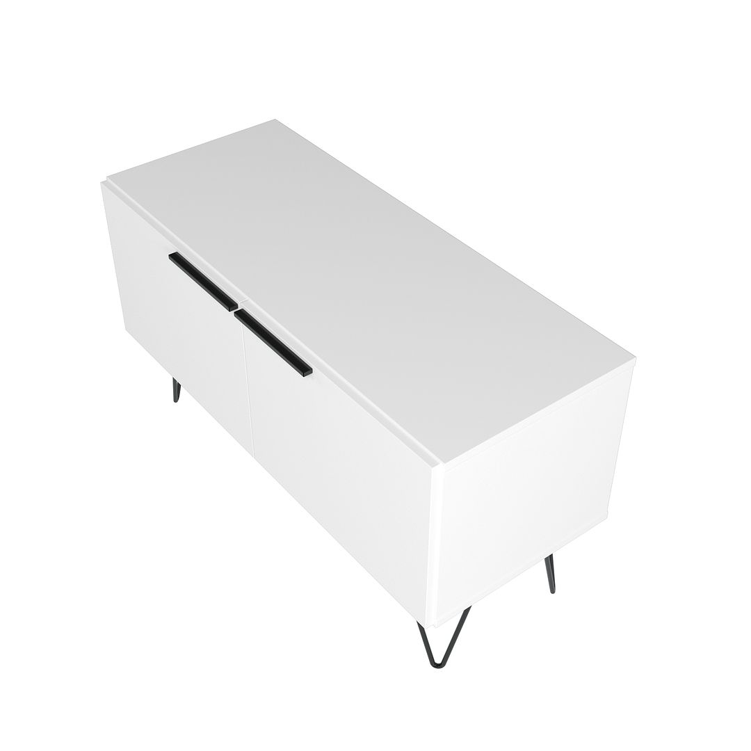 Manhattan Comfort Beekman 35" Accent Cabinet With 2 Shelves In White