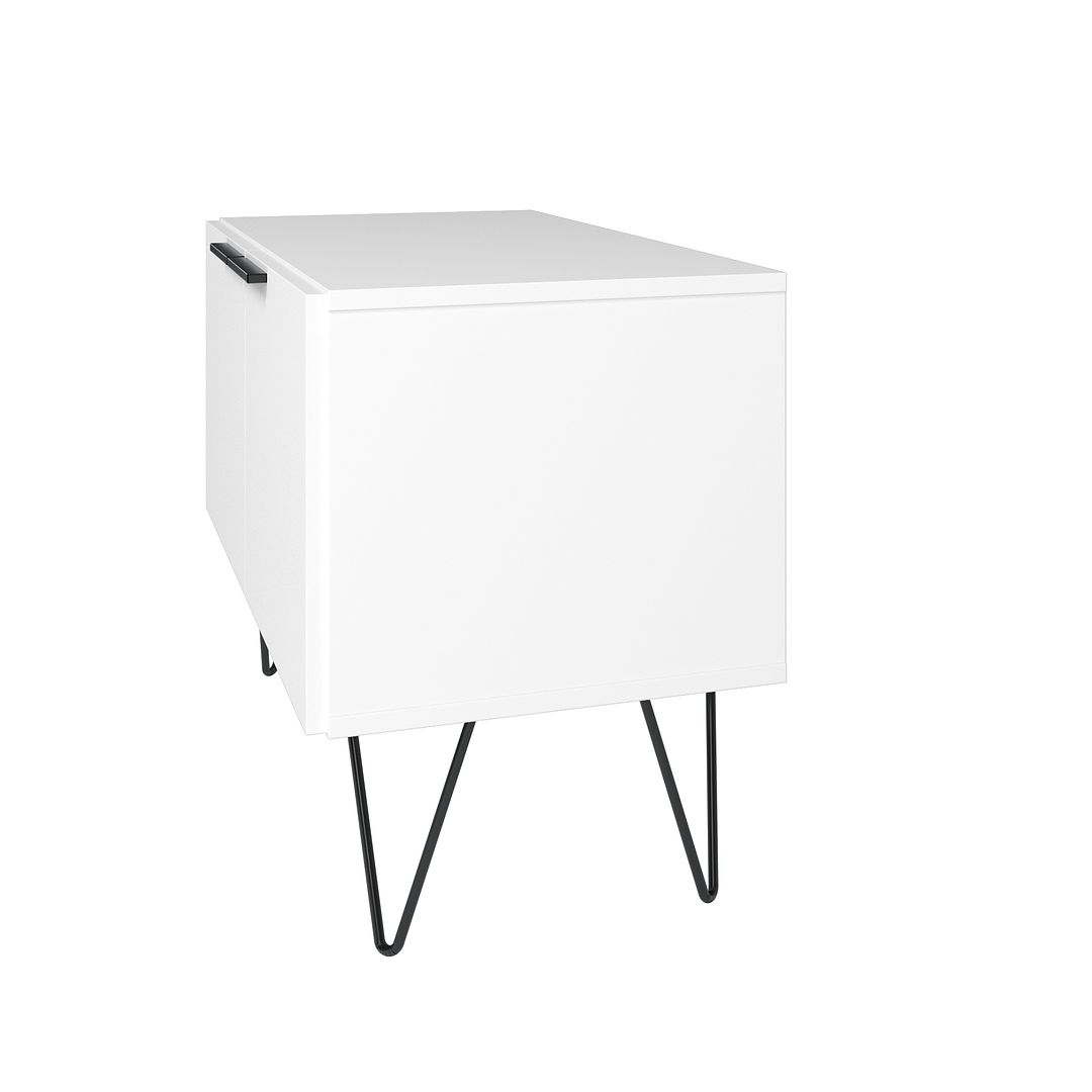Manhattan Comfort Beekman 35" Accent Cabinet With 2 Shelves In White
