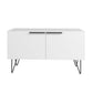 Manhattan Comfort Beekman 35" Accent Cabinet With 2 Shelves In White