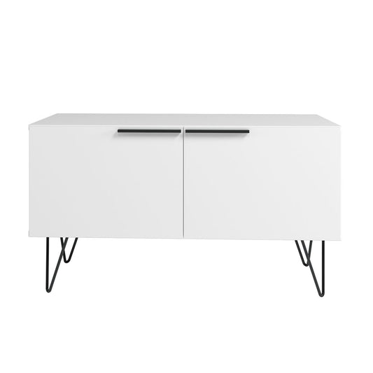 Manhattan Comfort Beekman 35" Accent Cabinet With 2 Shelves In White