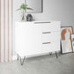 Manhattan Comfort Beekman 35" Sideboard With 2 Shelves In White