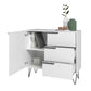 Manhattan Comfort Beekman 35" Sideboard With 2 Shelves In White