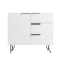 Manhattan Comfort Beekman 35" Sideboard With 2 Shelves In White