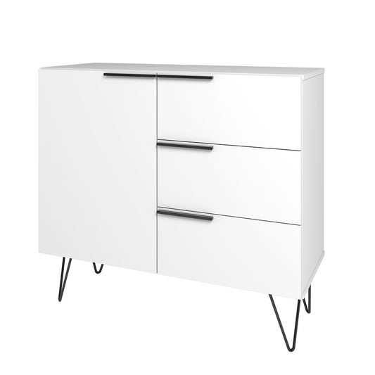 Manhattan Comfort Beekman 35" Sideboard With 2 Shelves In White