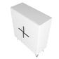 Manhattan Comfort Beekman 44" Low Cabinet With 4 Shelves In White