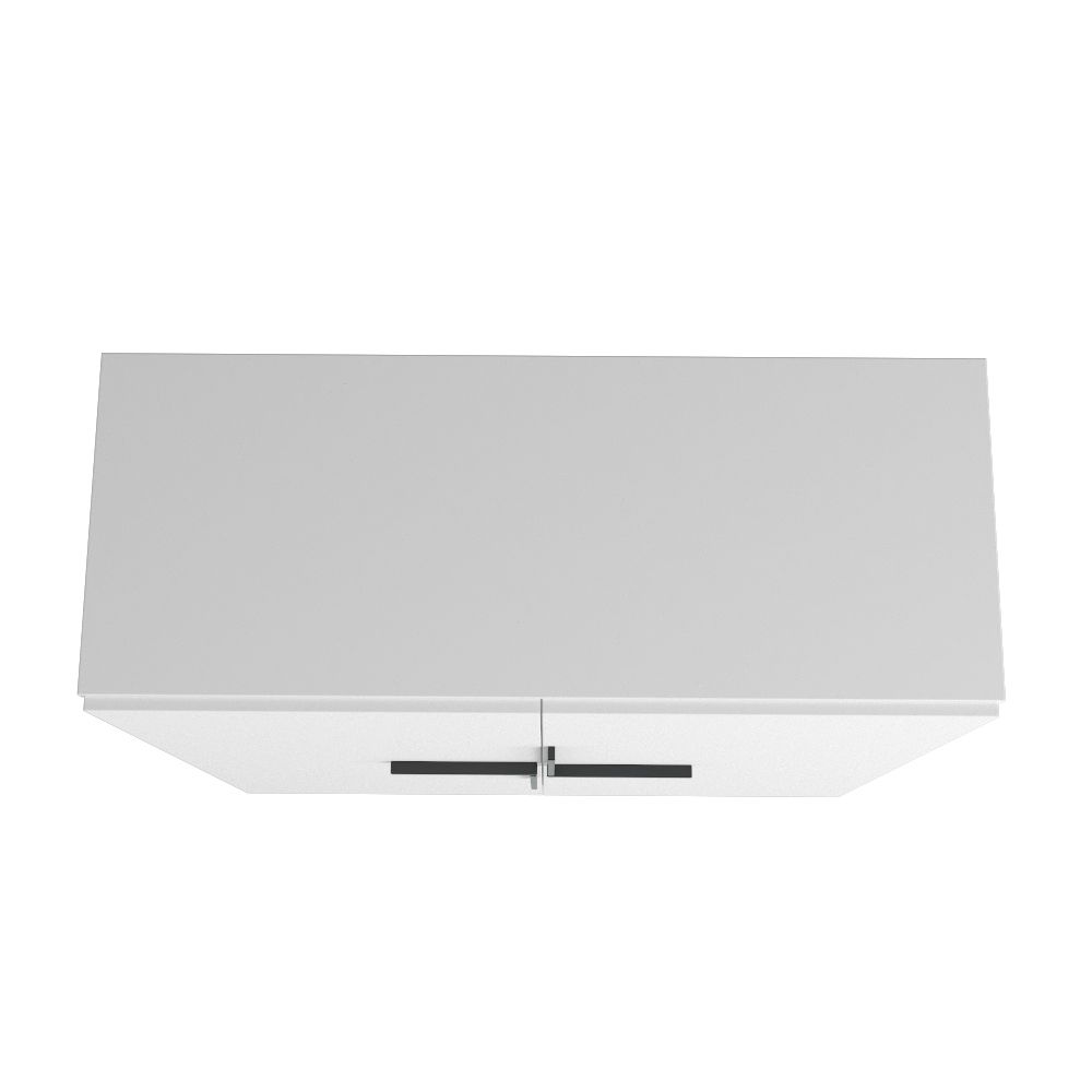 Manhattan Comfort Beekman 44" Low Cabinet With 4 Shelves In White
