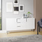 Manhattan Comfort Beekman 63" Sideboard With 4 Shelves In White