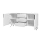 Manhattan Comfort Beekman 63" Sideboard With 4 Shelves In White