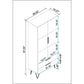 Manhattan Comfort Beekman 67" Tall Cabinet With 6 Shelves In White
