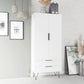 Manhattan Comfort Beekman 67" Tall Cabinet With 6 Shelves In White