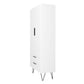 Manhattan Comfort Beekman 67" Tall Cabinet With 6 Shelves In White