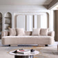 Manhattan Comfort Beige Modern Verandah Chenille 112" XL Sofa