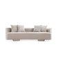 Manhattan Comfort Beige Modern Verandah Chenille 112" XL Sofa