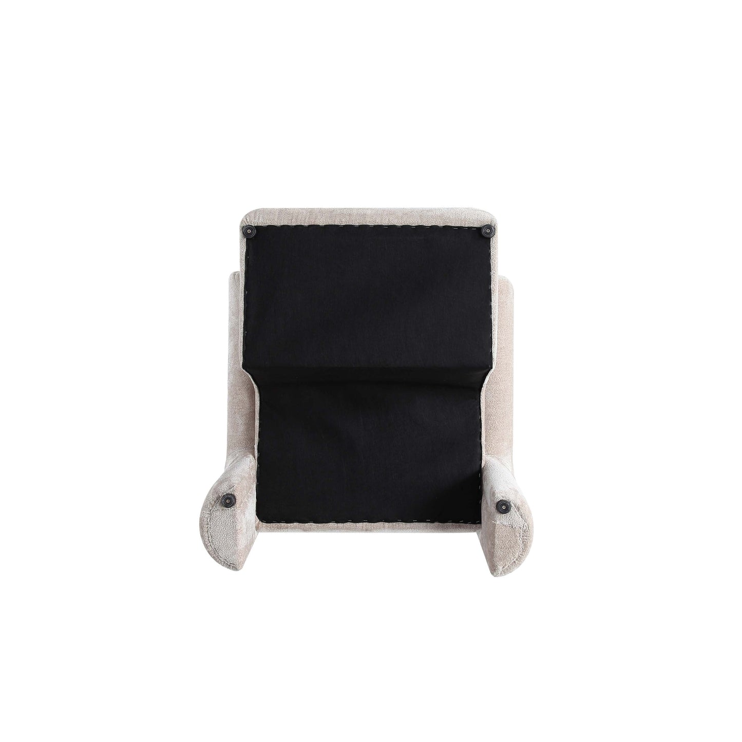 Manhattan Comfort Beige Modern Verandah Chenille Accent Chair