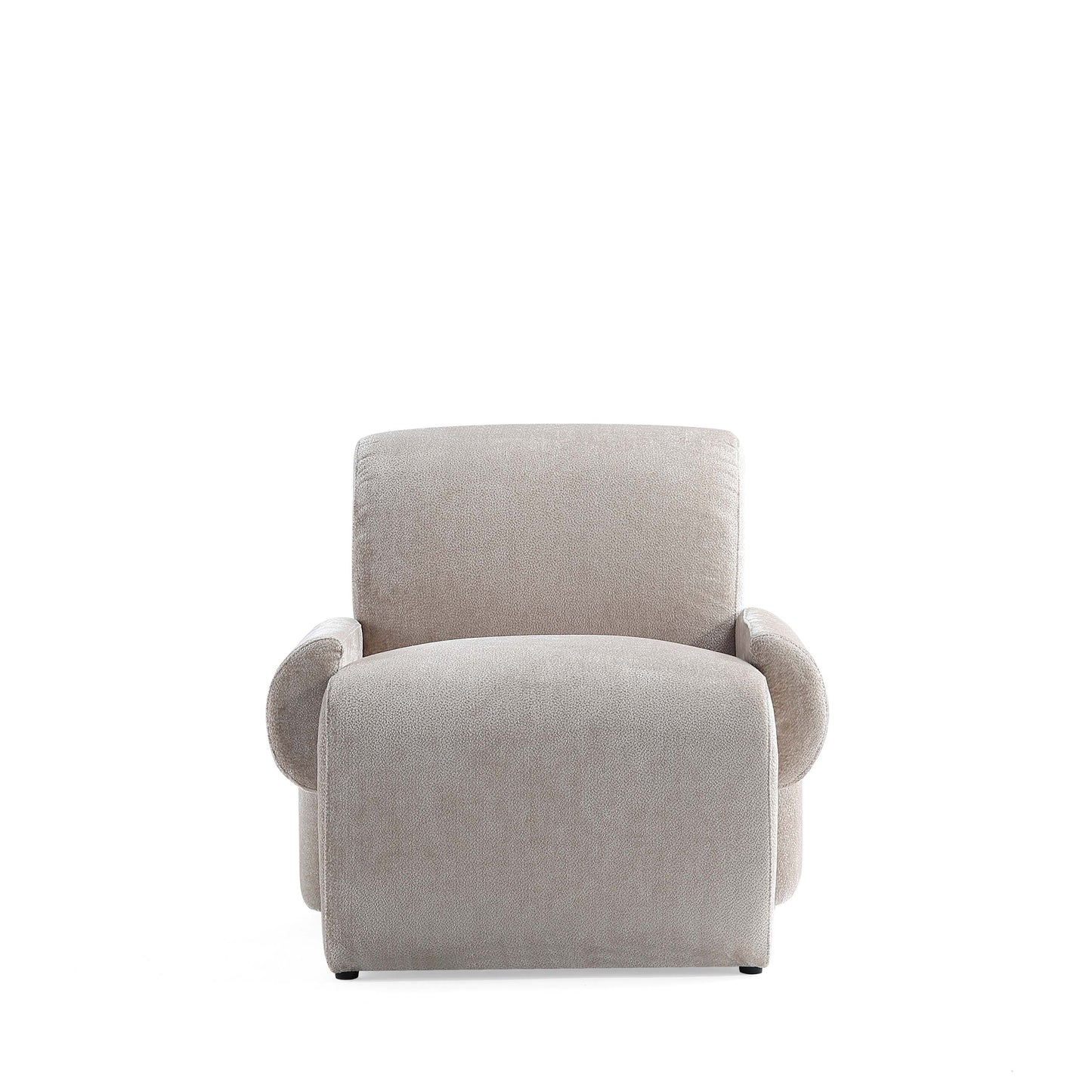 Manhattan Comfort Beige Modern Verandah Chenille Accent Chair