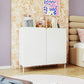 Manhattan Comfort Bogardus White Accent Cabinet With 4 Shelves