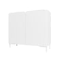 Manhattan Comfort Bogardus White Accent Cabinet With 4 Shelves
