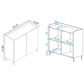 Manhattan Comfort Bogardus White Accent Cabinet With 4 Shelves