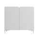 Manhattan Comfort Bogardus White Accent Cabinet With 4 Shelves