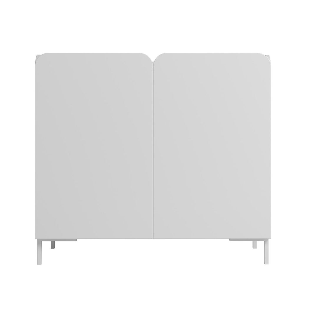 Manhattan Comfort Bogardus White Accent Cabinet With 4 Shelves