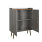 Manhattan Comfort Bogart 46" Mid-Century Modern Accent Cabinet In Gray