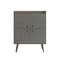 Manhattan Comfort Bogart 46" Mid-Century Modern Accent Cabinet In Gray