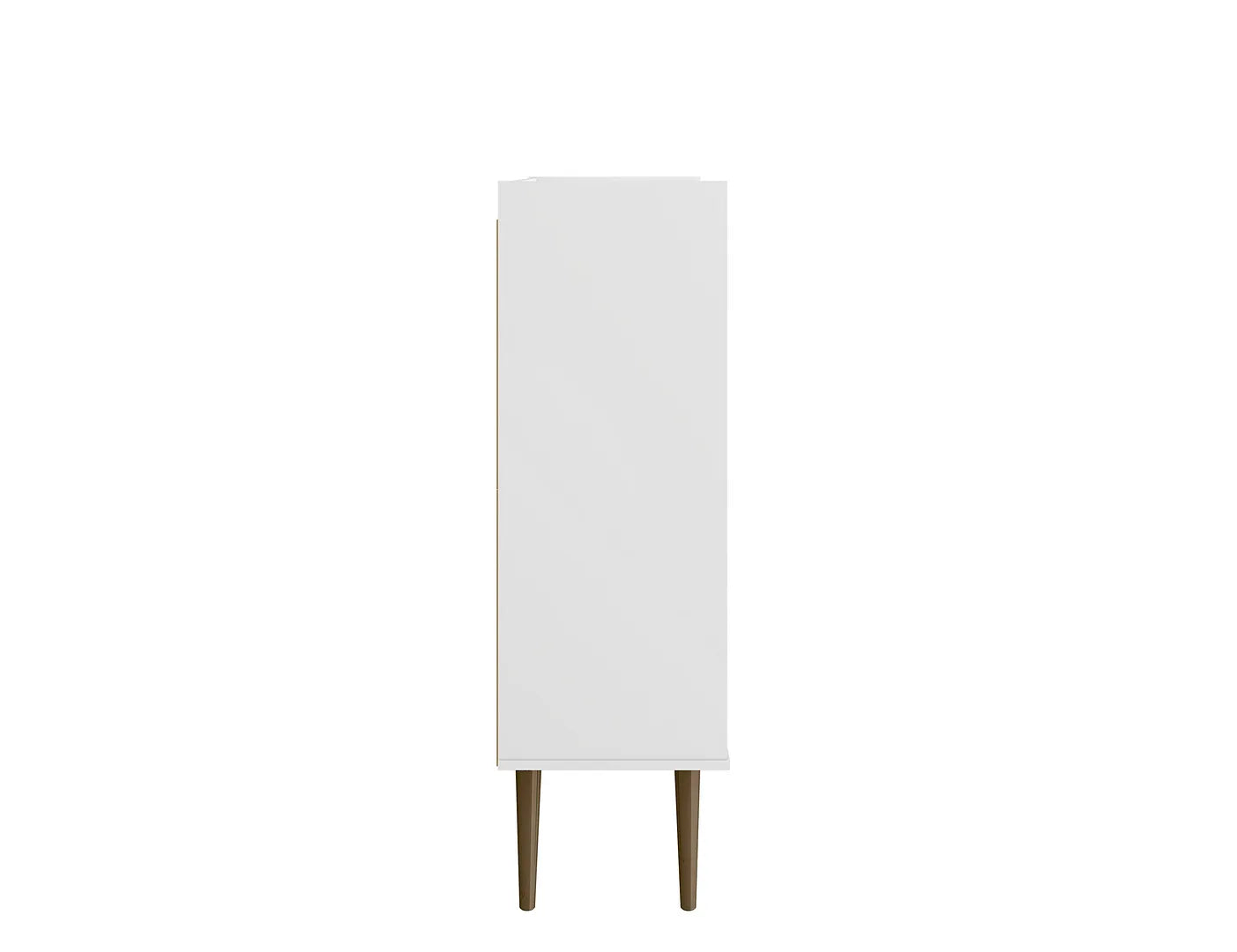 Manhattan Comfort Bogart 46" Mid-Century Modern Accent Cabinet In White