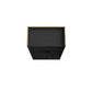 Manhattan Comfort Bogart 63" Bookcase Cabinet In Black & Nature