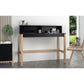 Manhattan Comfort Bowery Desk In Black & Oak