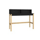 Manhattan Comfort Bowery Desk In Black & Oak