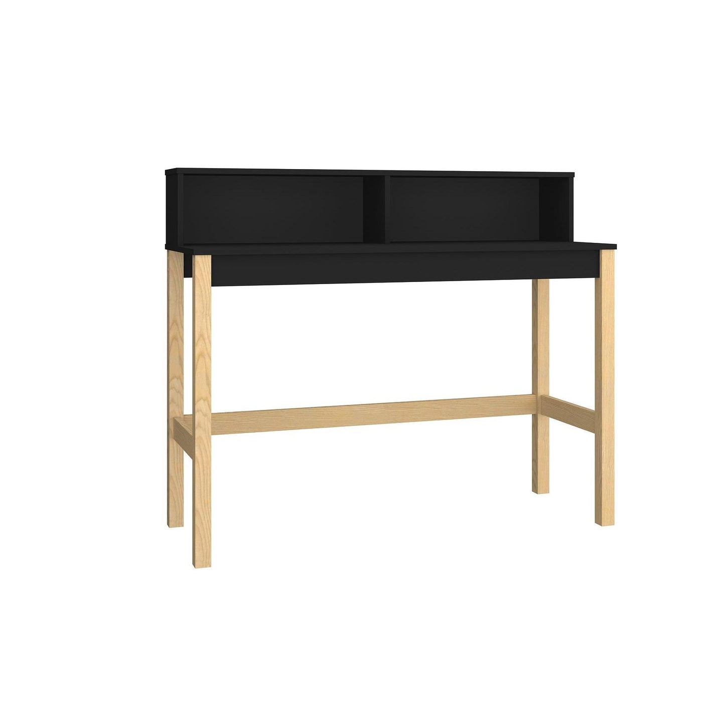 Manhattan Comfort Bowery Desk In Black & Oak