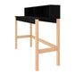 Manhattan Comfort Bowery Desk In Black & Oak