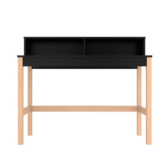 Manhattan Comfort Bowery Desk In Black & Oak
