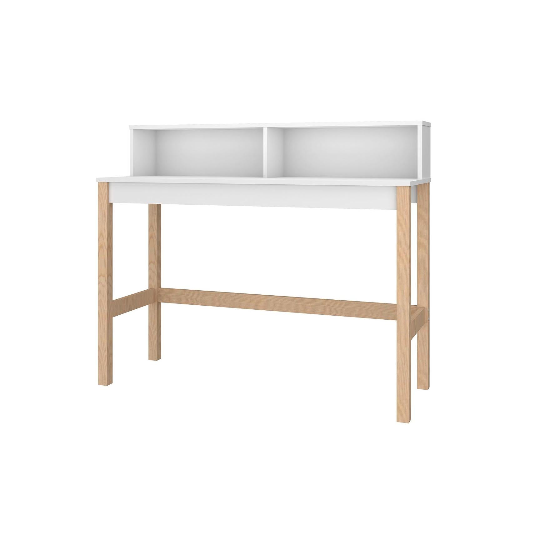 Manhattan Comfort Bowery Desk In White & Oak
