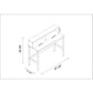 Manhattan Comfort Bowery Desk In White & Oak