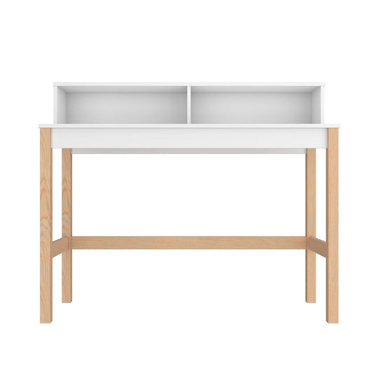 Manhattan Comfort Bowery Desk In White & Oak