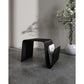Manhattan Comfort Brookside 26" Black Rectangle Plywood & Ash Veneer End Table