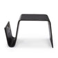 Manhattan Comfort Brookside 26" Black Rectangle Plywood & Ash Veneer End Table