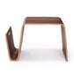 Manhattan Comfort Brookside 26" Walnut Rectangle Plywood & Ash Veneer End Table