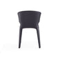 Manhattan Comfort Conrad Black Faux Leather Dining Chairs In A Set Of 2